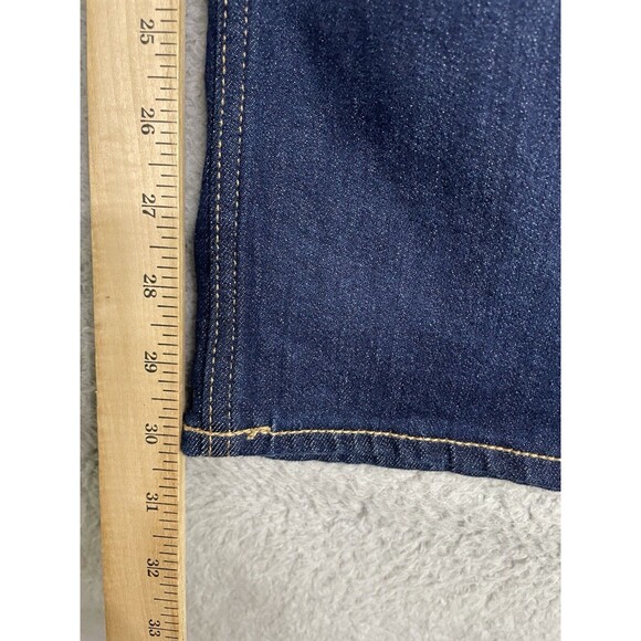 Old Navy Womens Jeans Wow Flare Denim Blue Dark Rinse High Rise Boho 20 - Picture 8 of 9
